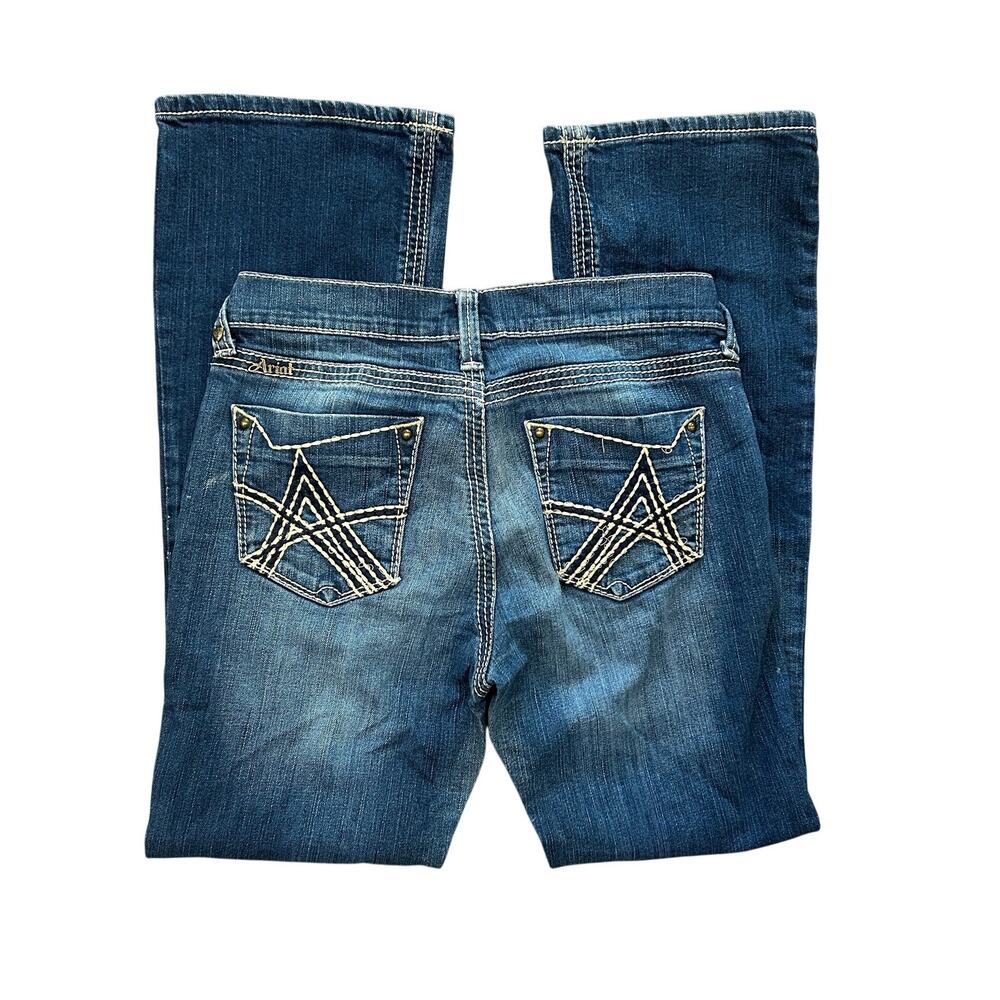 Ariat Denim Turquoise Bootcut Western Jeans 28S